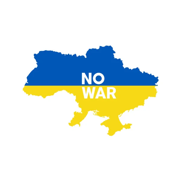 Kein Krieg Der Ukraine Konzept Der Ukrainischen Und Russischen Militärkrise — Stockvektor