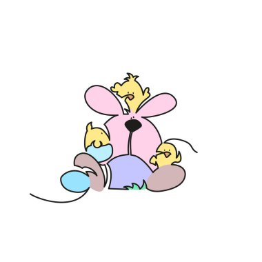 Paskalya bayrağınız kutlu olsun. Paskalya tavşanı ve yumurta çizimleri durmaksızın çiziliyor..