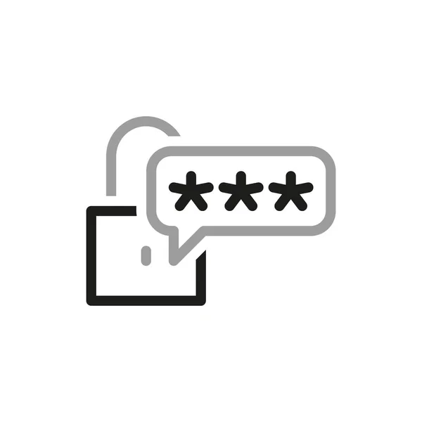Simple Locks Related Vector Line Icons Entering Password Unprotect — Vetor de Stock
