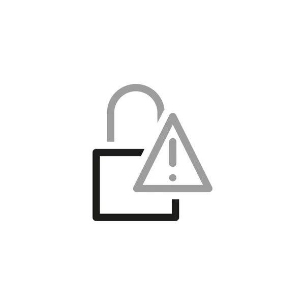 Simple Locks Related Vector Line Icons Errors Protection — Image vectorielle