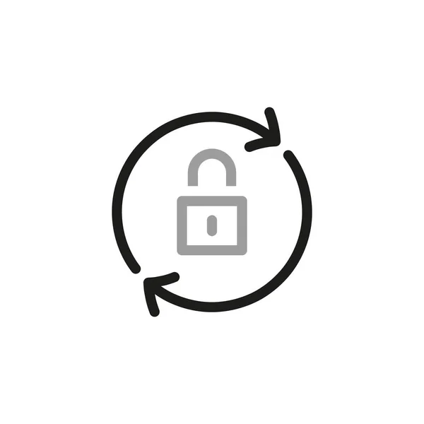 Simple Locks Related Vector Line Icons Lock Security — Vetor de Stock