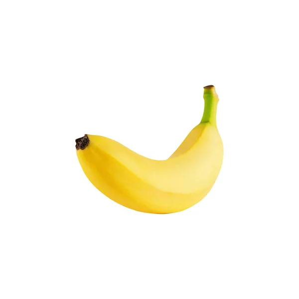 Single Banana Isolated Beautiful Edible Yellow Banana — Image vectorielle