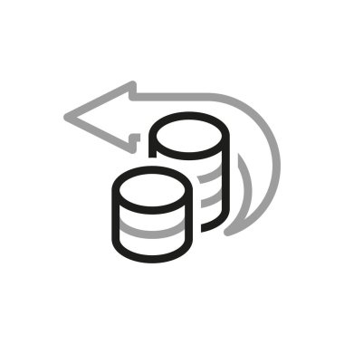 Vergiyle İlgili Vektör Hattı Simgelerinin Basit. Bu tür Para Raporu, Faiz oranı, Vergi İadesi ve daha fazlasını içerir.