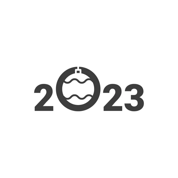 2023 Nomor Pada Latar Belakang Putih 2023 Logo Desain Teks - Stok Vektor