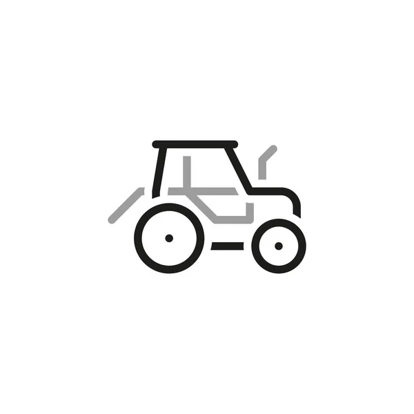 Contact Line Icons Contact Web Icons Line Style Ringing Tractor — Vector de stock