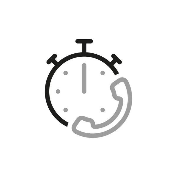 Einfache Der Timer Verwandte Symbole Kontaktieren Sie Uns Web Icons — Stockvektor