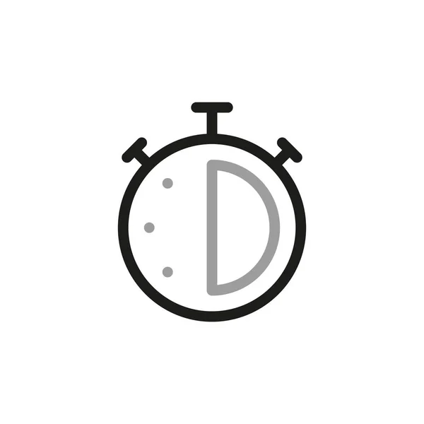 Simple Timers Related Icons Свяжитесь Нами Иконки Стиле Линии Редактируемый — стоковый вектор