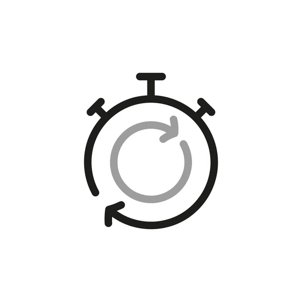 简单的计时器相关图标 以行样式与我们的Web图标联系 可编辑矢量冲程 — 图库矢量图片