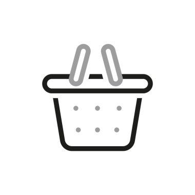 Basit bir alışveriş arabası ikonu. Çevrimiçi mağazalar için web simgesi, farklı şekillerde farklı araba simgelerinden. İnternet simgeleri ile bağlantı kurun. Düzenlenebilir vektör vuruşu.