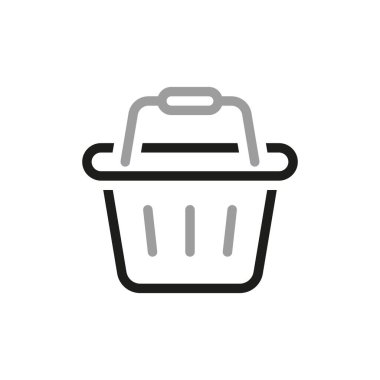 Basit bir alışveriş arabası ikonu. Çevrimiçi mağazalar için web simgesi, farklı şekillerde farklı araba simgelerinden. İnternet simgeleri ile bağlantı kurun. Düzenlenebilir vektör vuruşu.