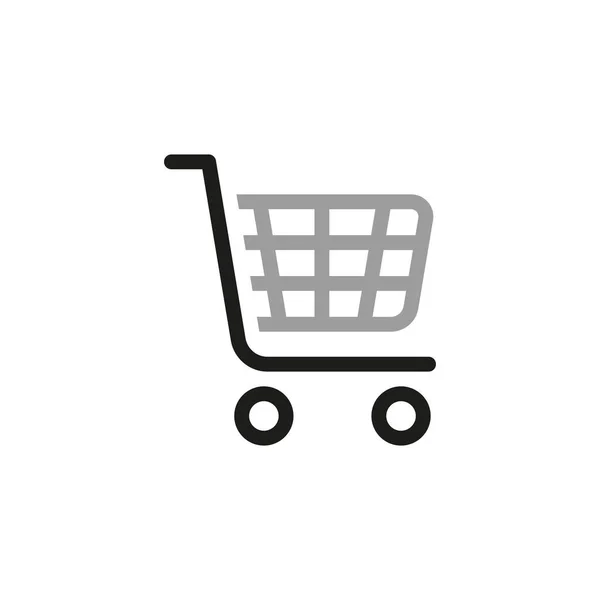 Einfach Von Warenkorb Symbolen Web Symbol Für Online Shop Aus — Stockvektor