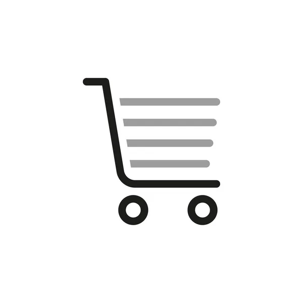 Einfach Von Warenkorb Symbolen Web Symbol Für Online Shop Aus — Stockvektor