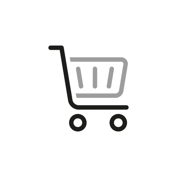 Einfach Von Warenkorb Symbolen Web Symbol Für Online Shop Aus — Stockvektor