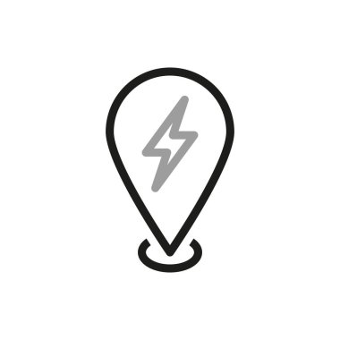 Simple of Car Charging Station Related Vector Line Icon. Contains such Icon as search for a charging station.