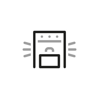 Icon associated with wealth. Luggage x-ray icon.
