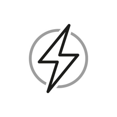 Simple of electricity vector Line Icon. Icon for renewable energy, green technology. Design elements for you projects.