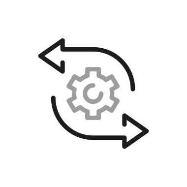 Big data analysis thin line icon. Data processing outline pictograms for website and mobile app GUI. Digital analytics simple UI, UX vector icon.