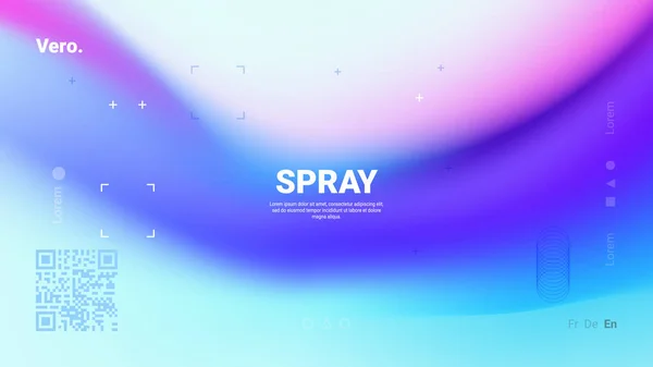 Trendy Fluid Gradient Background Landing Page Background Colorful Abstract Liquid Stok Illüstrasyon