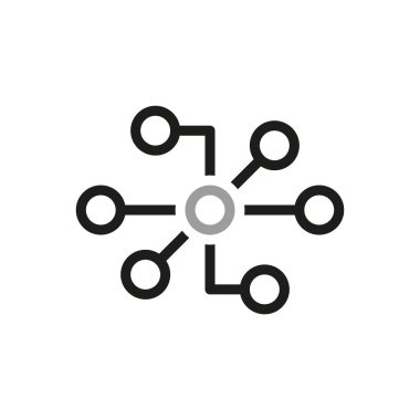 Bilgi teknolojisi çizgisi simgeleri. Düz dizaynlı UI simgesi. İnce taslak simgeleri paketle.