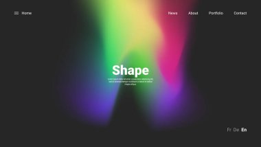 Koyu gri arka planda renkli sıvı şekil. Akıcı gradyanı olan yağ tabakası duvar kağıdı.