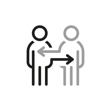 Takım Çalışması Basit Vektör Hattı Simgesi. Kilit konularda fikir alışverişinde bulunmak gibi Simgeler içeriyor. İnce taslak simgeleri paketle.