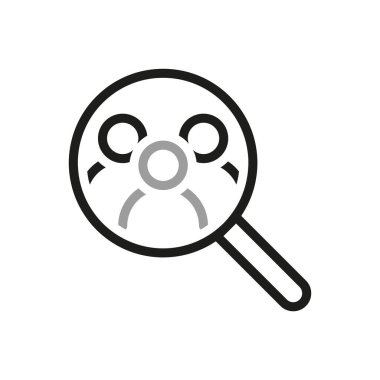 Takım Çalışması Basit Vektör Hattı Simgesi. İnsanların aradığı Simge 'yi içeriyor. İnce taslak simgeleri paketle.