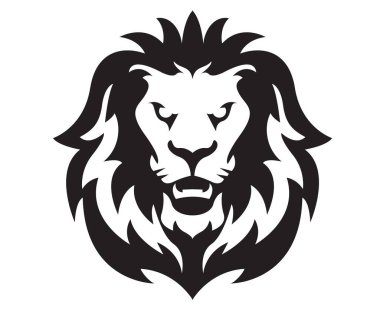 Wild Lion Head and Logo Icon. Vector Illustration.