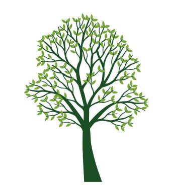 Kara Ağaç. Vektör Özet Çizimi.