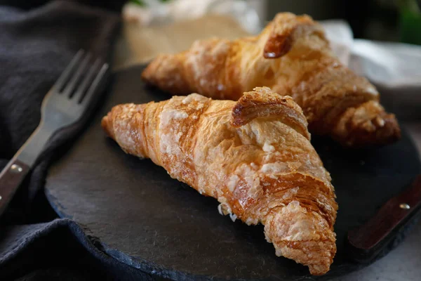 Traditional French Pastry Apple Croissant Cinnamon — Stock Photo, Image