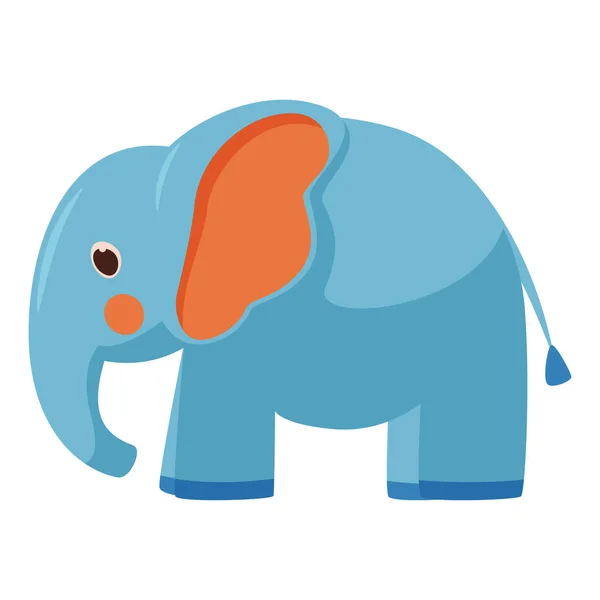 Kids legetøj sød elefant isoleret vektor illustration – Stock-vektor