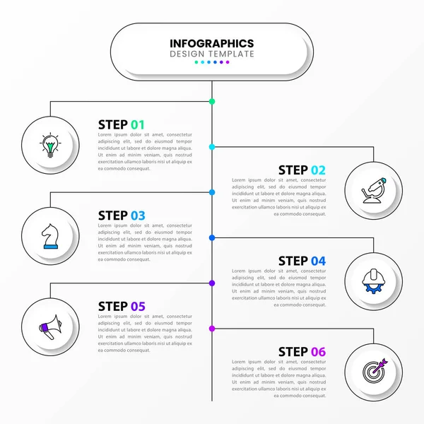 Infographic Template Επιλογές Βήματα Σχέδιο Χρονοδιαγράμματος Μπορεί Χρησιμοποιηθεί Για Διάταξη — Διανυσματικό Αρχείο