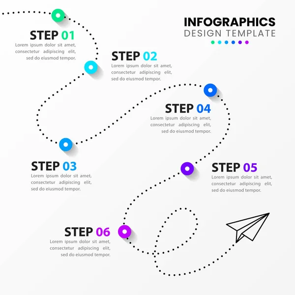 Infographic Template Options Steps Timeline Can Used Workflow Layout Diagram — Stockvector