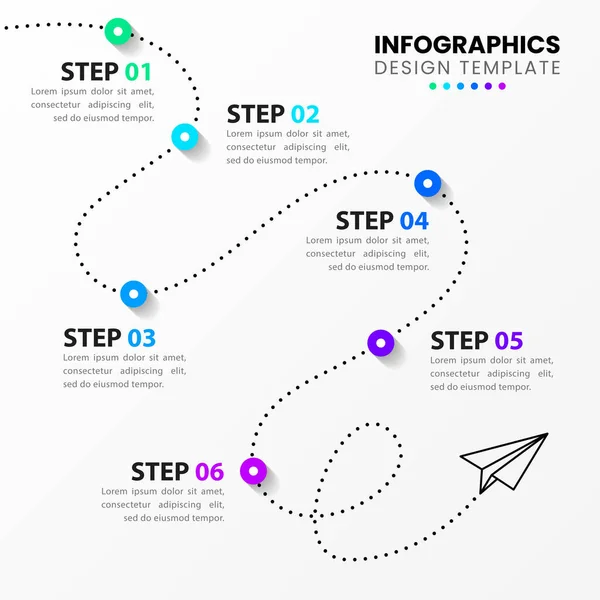 Інфографічний Шаблон Варіантами Або Кроками Хронологія Може Використовуватися Компонування Робочого — стоковий вектор