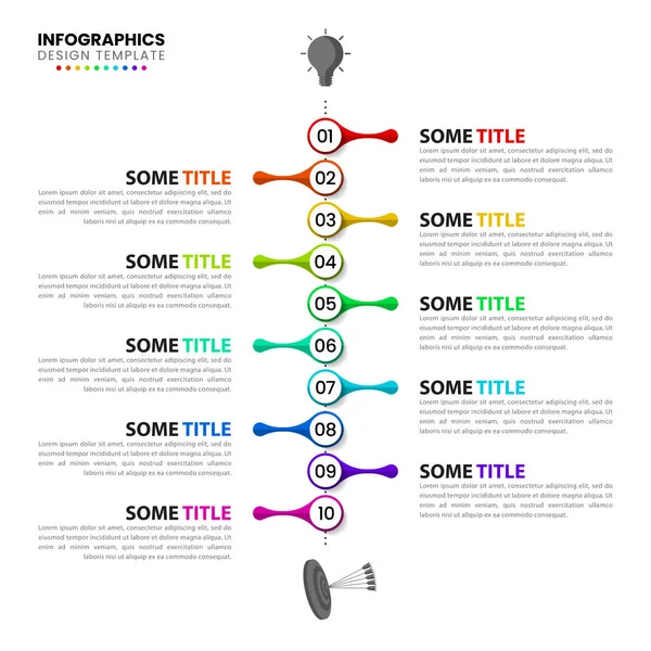 Infographic Template Icons Options Steps Timeline Can Used Workflow Layout — Stock Vector