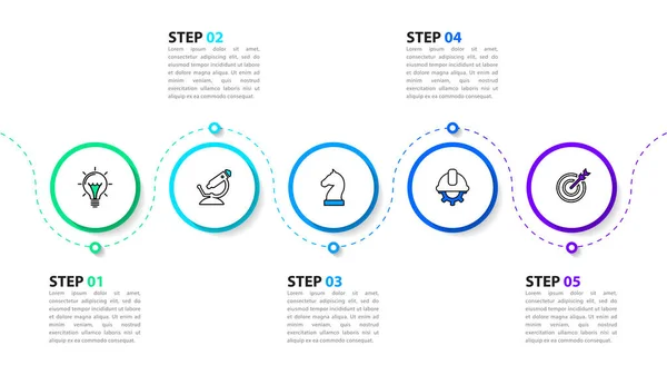 Infographic Template Icons Options Steps Timeline Can Used Workflow Layout — Stock Vector