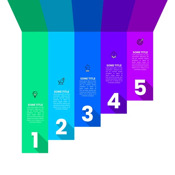 Szablon Infograficzny Ikonami Opcjami Lub Krokami Może Być Stosowany Układu — Wektor stockowy