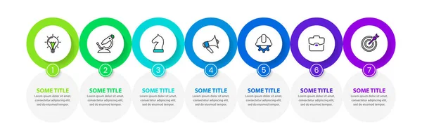 Infographic Template Icons Options Steps Circle Can Used Workflow Layout — Stock Vector