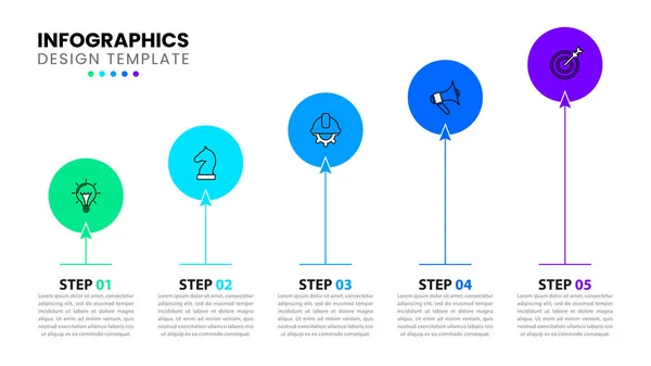 Infographic Template Icons Options Steps Stairs Can Used Workflow Layout — Stockvektor