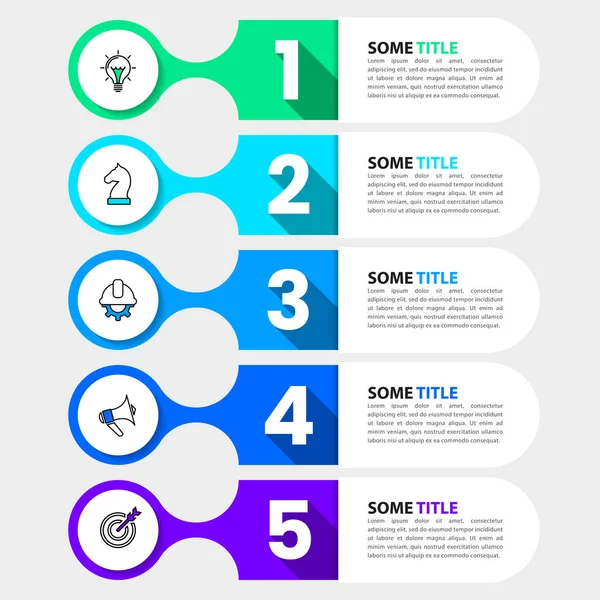 Infografikai Sablon Ikonok Lehetőség Vagy Lépések Használható Munkafolyamat Elrendezés Diagram — Stock Vector