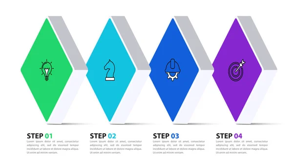 Infografik Vorlage Mit Symbolen Und Optionen Oder Schritten Kann Für — Stockvektor