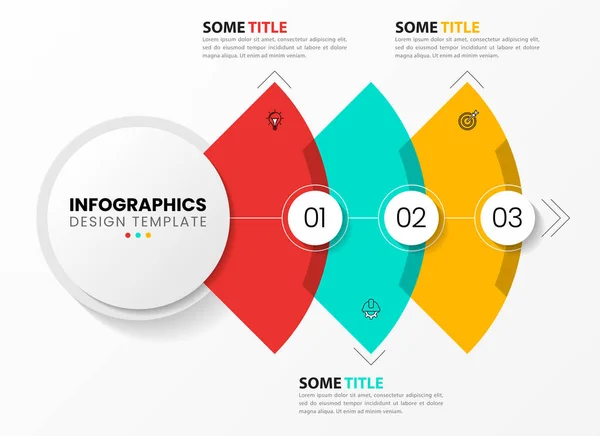 Plantilla Infográfica Con Iconos Opciones Pasos Embudo Abstracto Puede Utilizar — Vector de stock