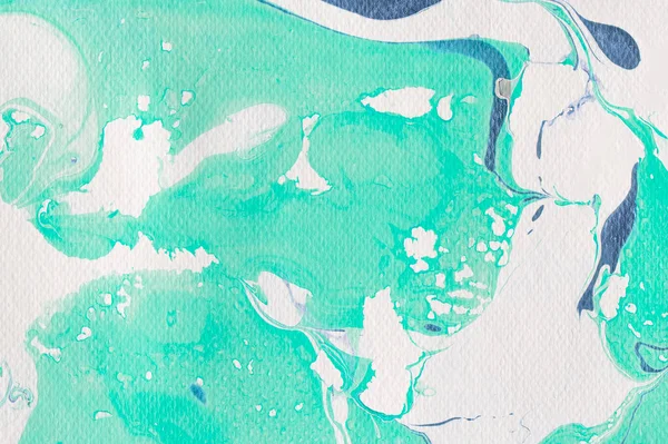 Abstraktní Modré Zelené Tahy Štětcem Akvarel Pozadí Pozadí Textury — Stock fotografie