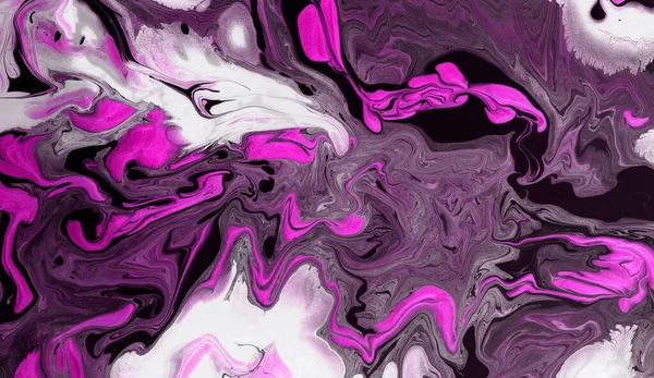 Ручной Черно Розовый Акварельный Мрамор Чернильная Иллюстрация Абстрактная Живопись Мраморный — стоковое фото