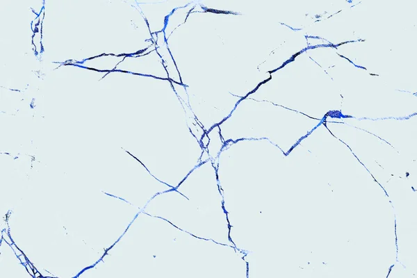 Textur Aus Gebrochenem Weißen Granit Mit Blauen Rissen Hintergrund Der — Stockfoto