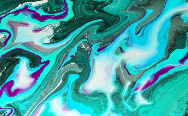 Blauw Zwart Wit Groen Kleur Mix Marmeren Textuur Ontwerp Abstracte — Stockfoto