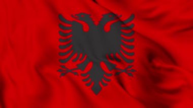 Arnavutluk bayrağı. Yüksek kaliteli 4K çözünürlük