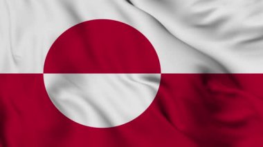 Flag of Greenland. High quality 4K resolution