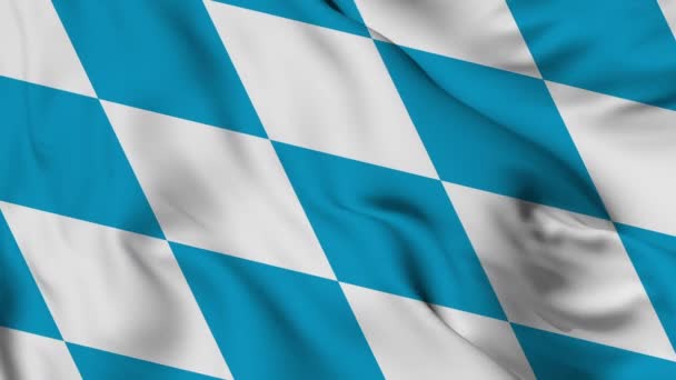 Flag Bavaria High Quality Resolution — Vídeo de Stock