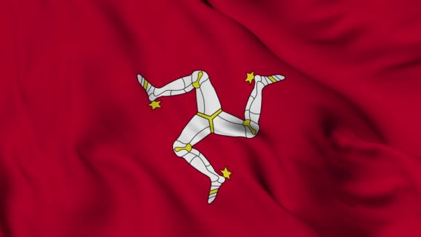 Flag Isle Man High Quality Resolution — 图库视频影像