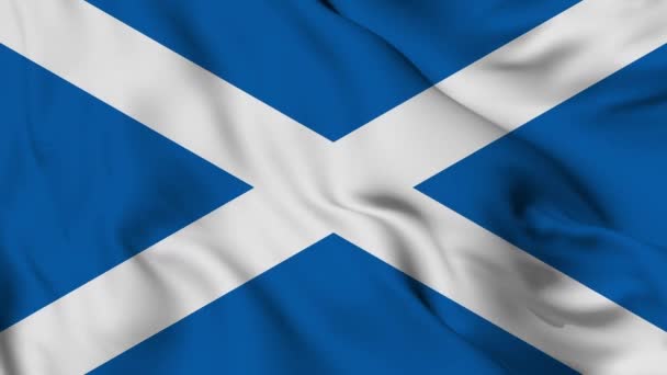 Flag Scotland High Quality Resolution — Vídeo de Stock